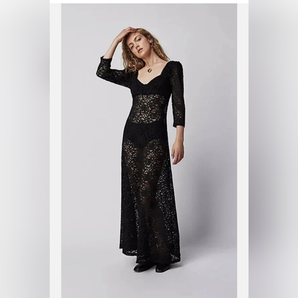 NWOT FREE PEOPLE Adored Maxi Dress Size Large - Picture 3 of 10